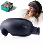 Philips Masajeador de ojos, máscara de ojos térmica para migrañas con música, masajeador inteligente de migraña que reduce los ojos secos y mejora el sueño