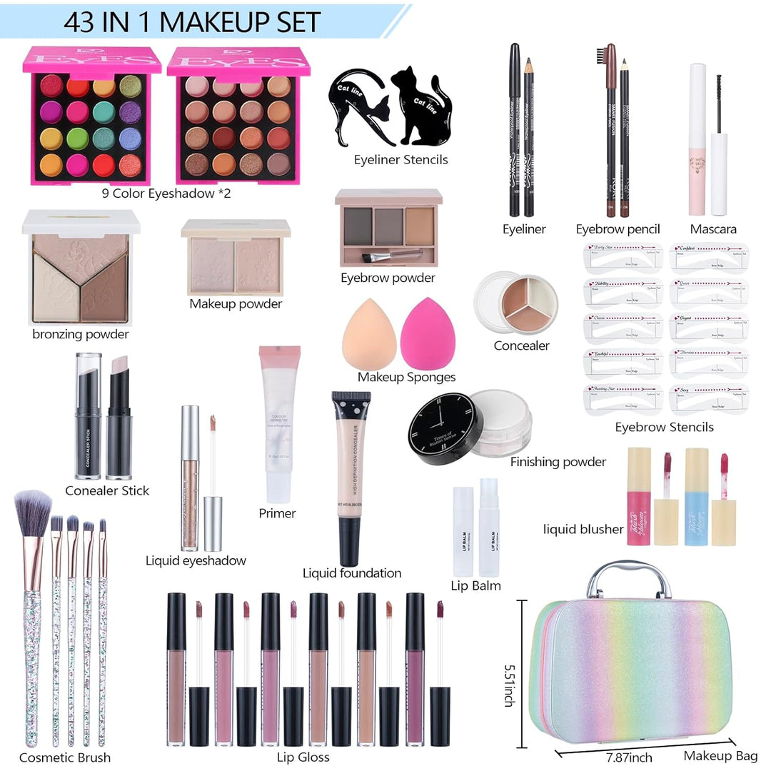 Kits de maquillaje para niñas y adolescentes, set de regalo de maqu...