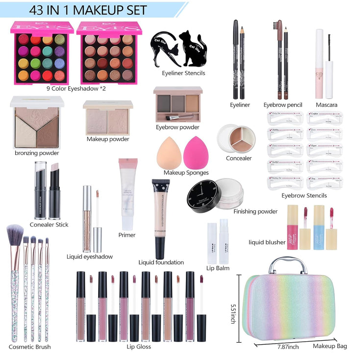 Kits de maquillaje para niñas y adolescentes, set de regalo de maqu...