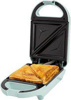 Mini Sandwichera Tasty, Hace Sánidwiches, Paninis, Queso a la Parrilla, Postres, Resultados Rápidos, Fácil Limpieza, 600W, Aqua