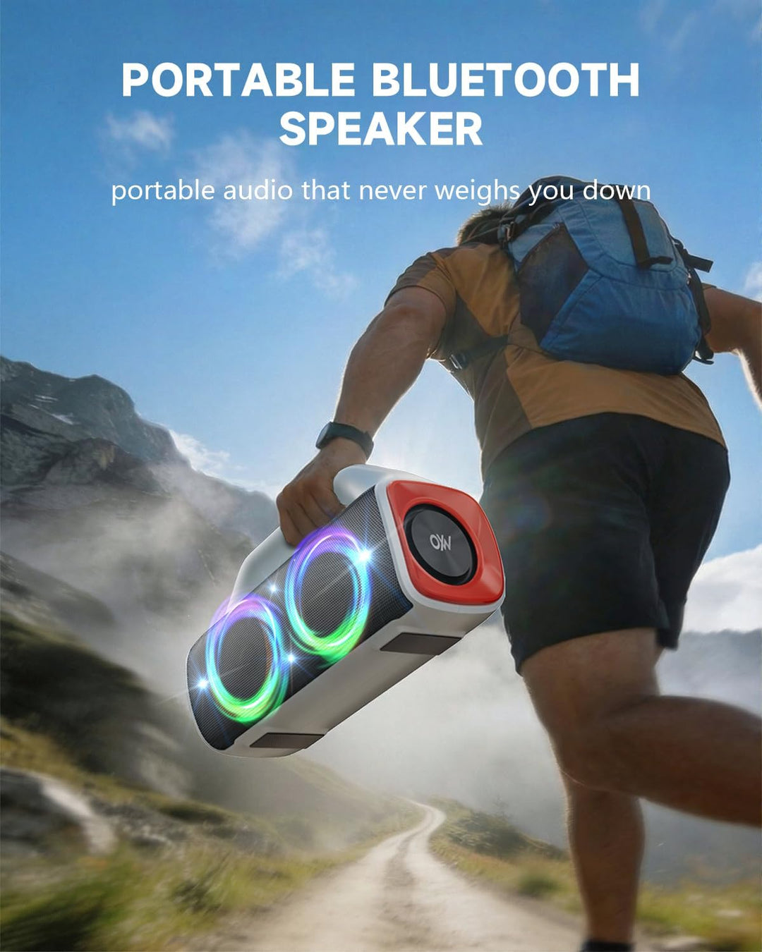 OYW Altavoz Bluetooth impermeable IPX67: 80 W (pico) Altavoces inal...
