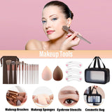 Set de maquillaje para mujeres, juego de maquillaje de viaje para a...