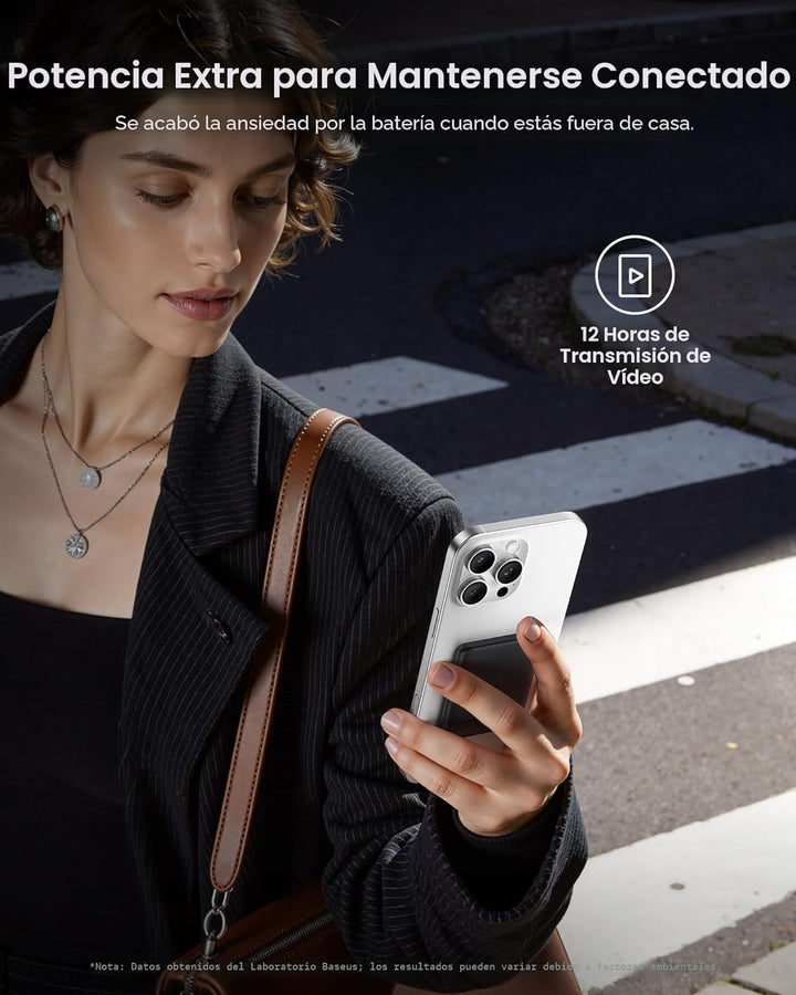 Baseus Picogo Banco de Energía, Cargador Portátil Certificado Qi2 d...
