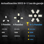 Paquete de 2 luces de garaje, luces de techo LED de 20000LM 6500K