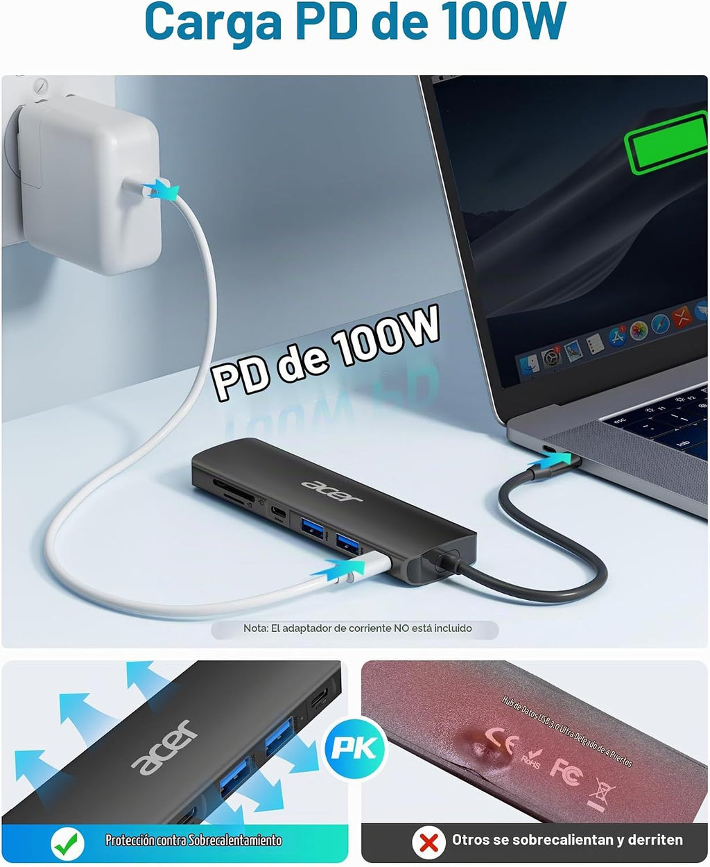 Acer, ODK360, hub USB