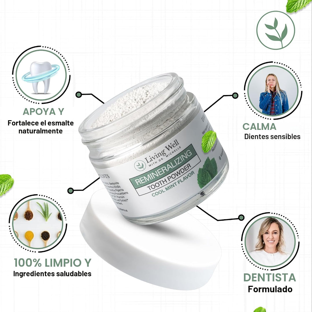 Viviendo Bien con la Dra. Michelle Polvo dental remineralizante | F...