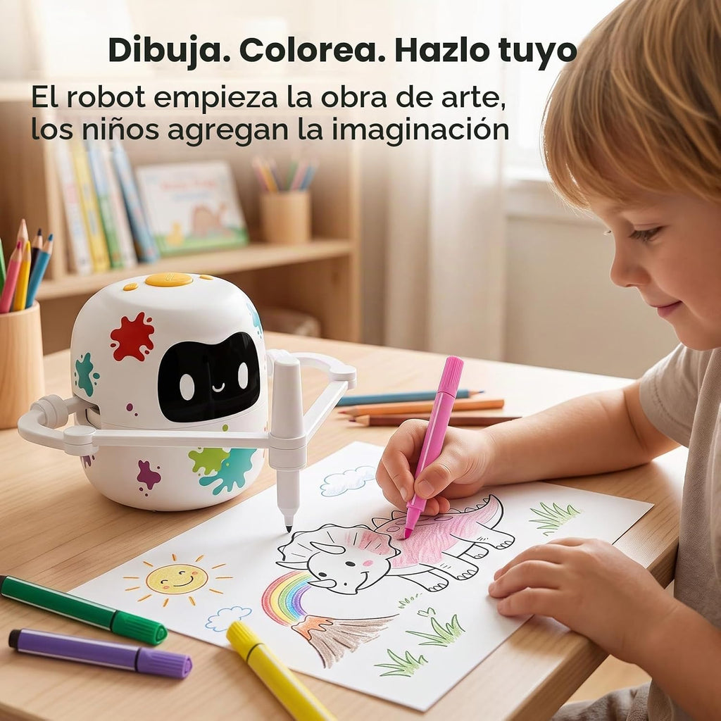 Mewaii Robot de dibujo para niños, robot AI con activación por voz