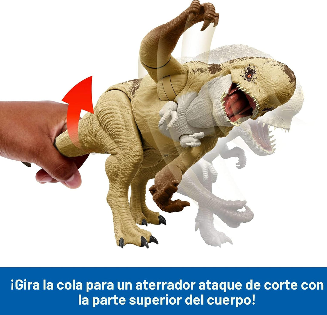 Mattel Jurassic World Rebirth Distortus Rex Rumble N Rampage Figura...