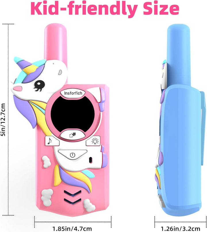 Juguetes para niñas de 3 a 12 años, walkie talkies para niños para...