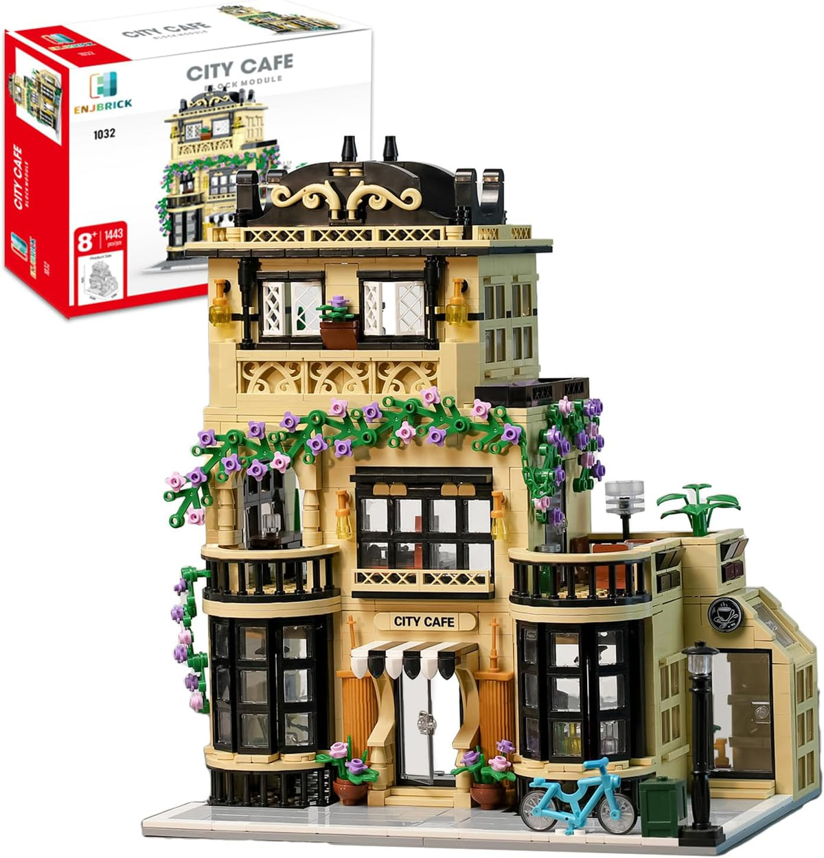 Flowers City Coffee Shop Set de construcción para adultos