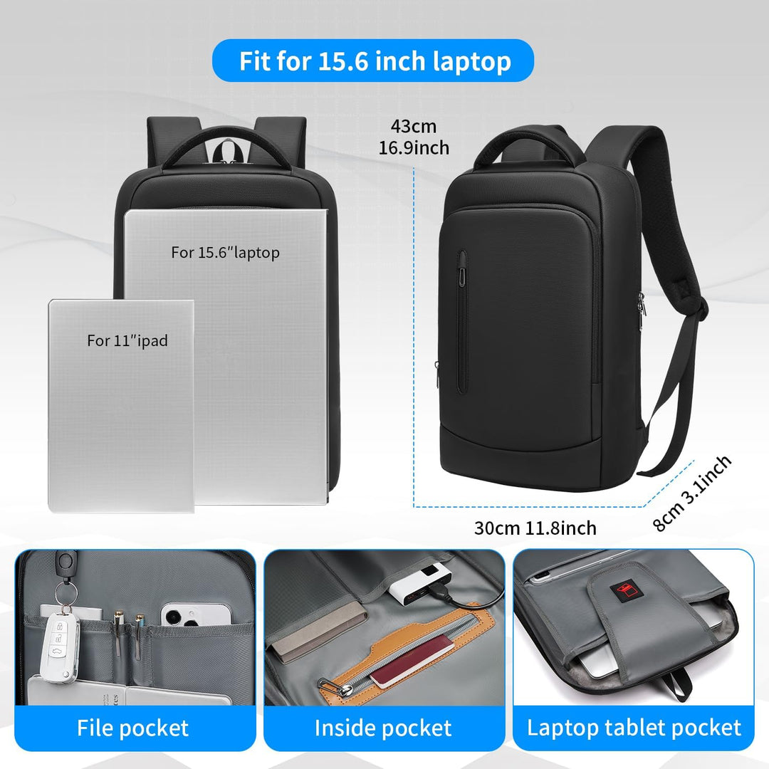 GYakeog Mochila delgada para computadora portátil de negocios para...