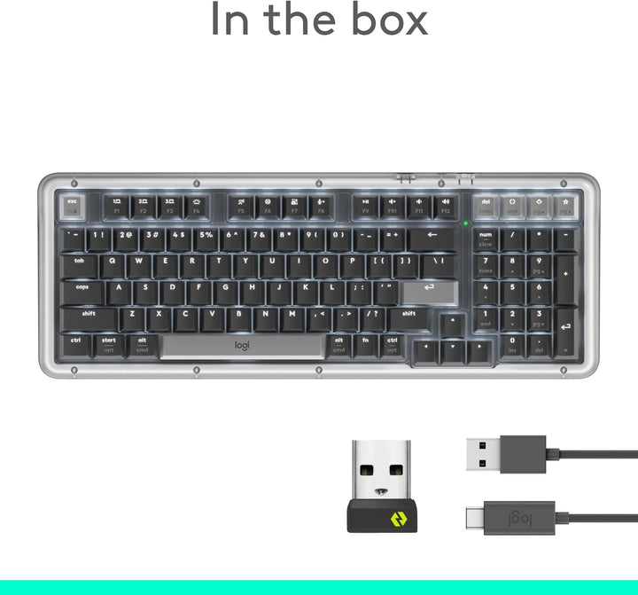 Logitech Alto Keys K98M Teclado mecánico inalámbrico con clicky, te...