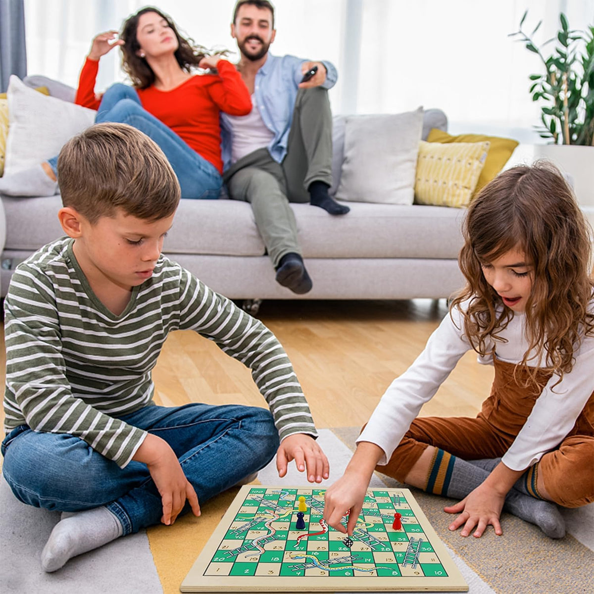 Juegoal Juego de mesa de madera 7 en 1 para niños y adultos, juego de mesa clásico de viaje portátil (ajedrez, damas, damas chinas, backgammon, parchís, serpientes y escaleras, dedo del pie de tac)