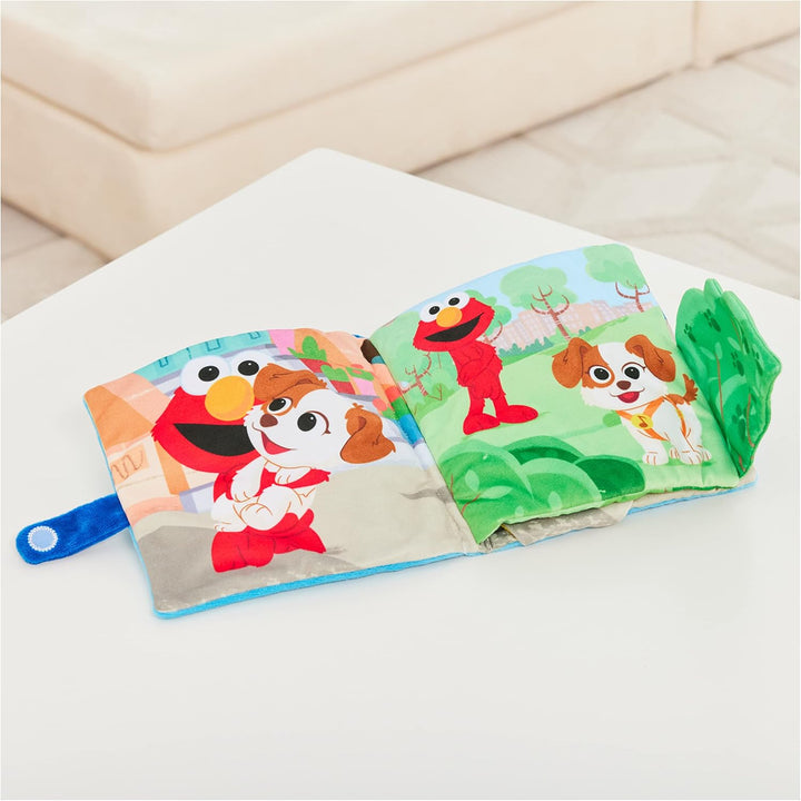 GUND Sesame Street Furry Friends Forever Soft Book, juguete sensori...