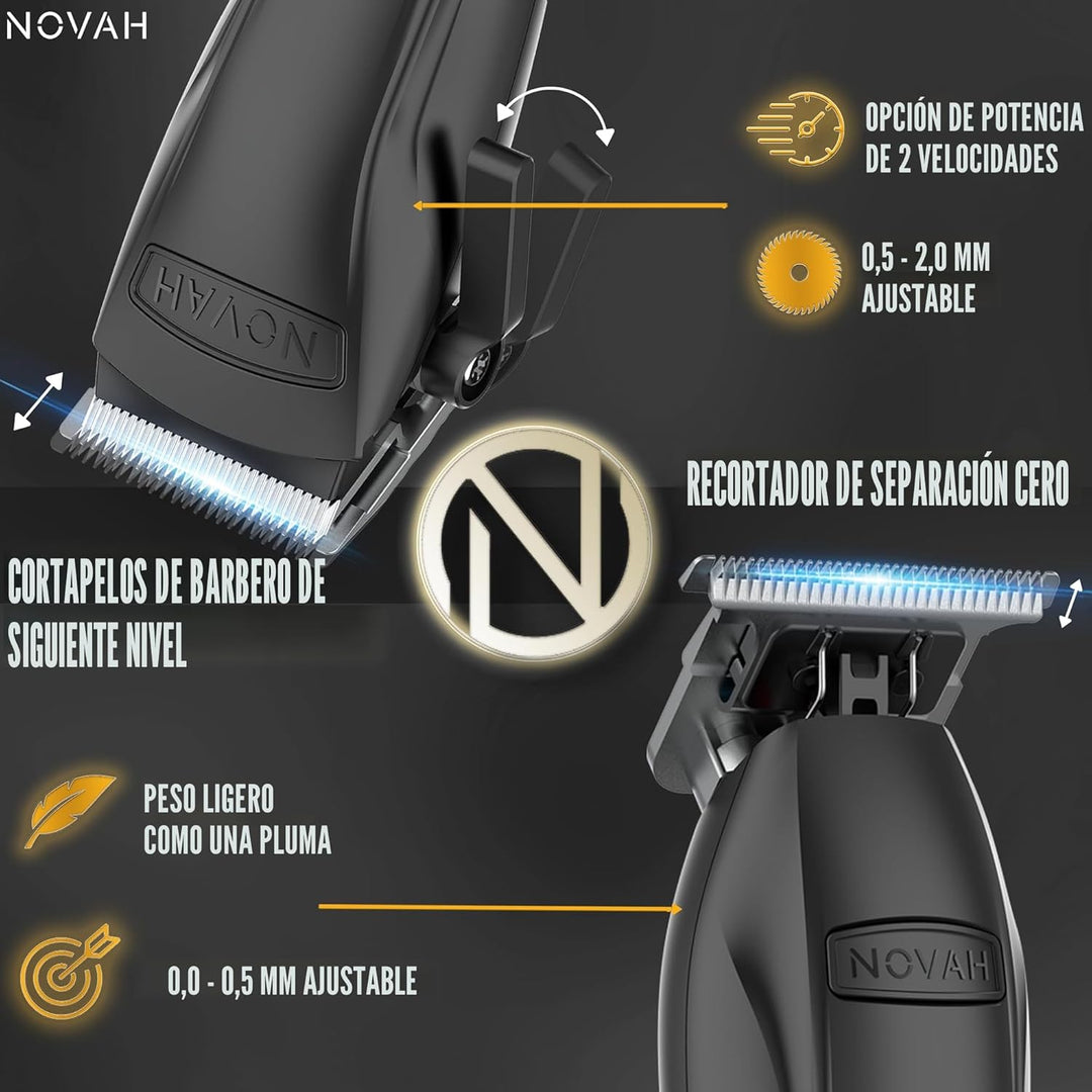 Novah® Cortadoras de Cabello Profesionales para Hombres, Cortadoras...