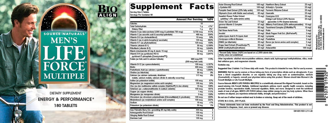 Source Naturals Life Force - Suplemento diario multivitamínico e in...