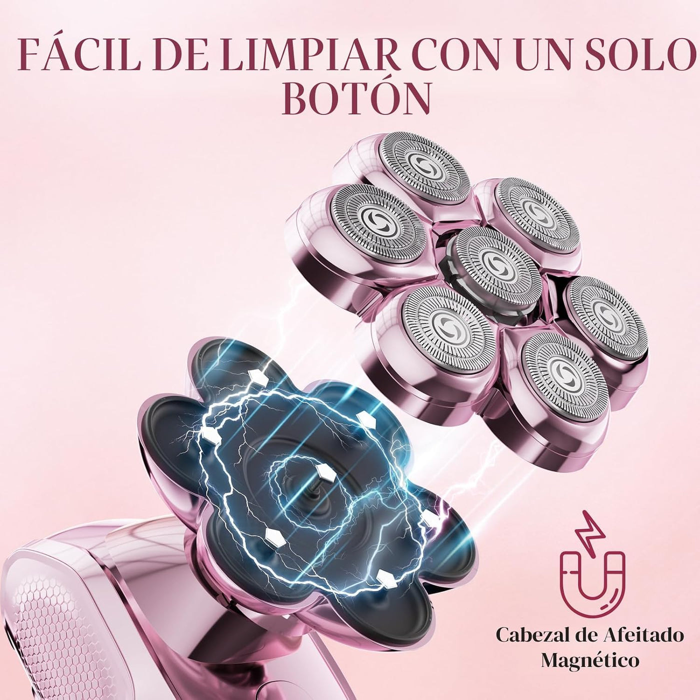 MALEGEBAZ Maquinillas de afeitar eléctricas para mujer, afeitadora...