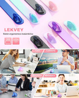 Lekvey Ratón ergonómico, ratón inalámbrico vertical, recargable 2.4...