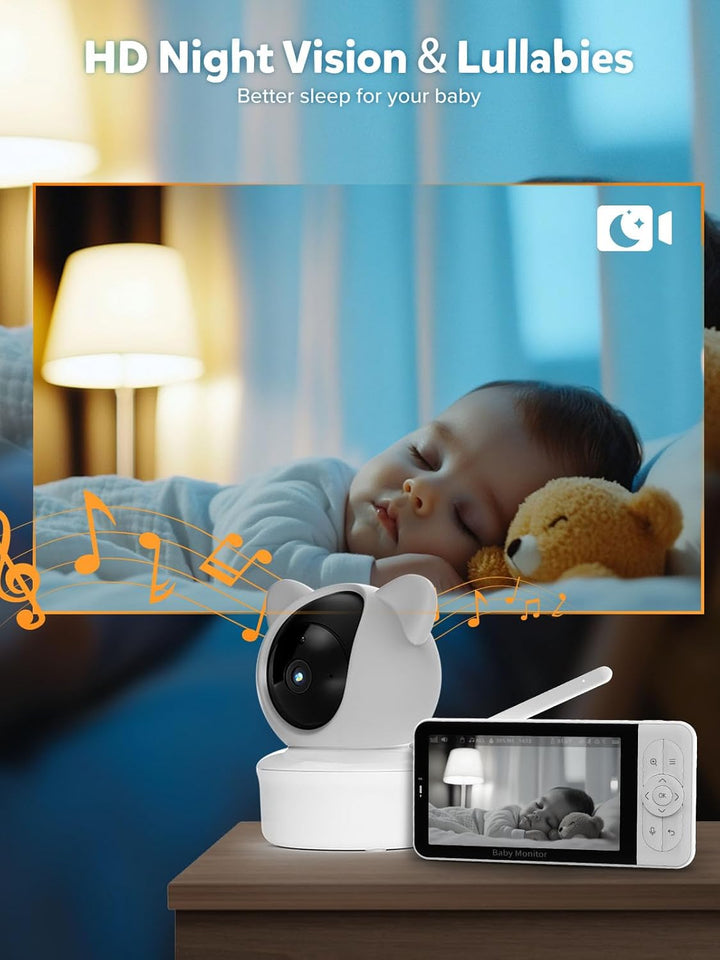 iFamily Monitor de bebé WiFi con aplicación \u2013 Monitor de bebé...