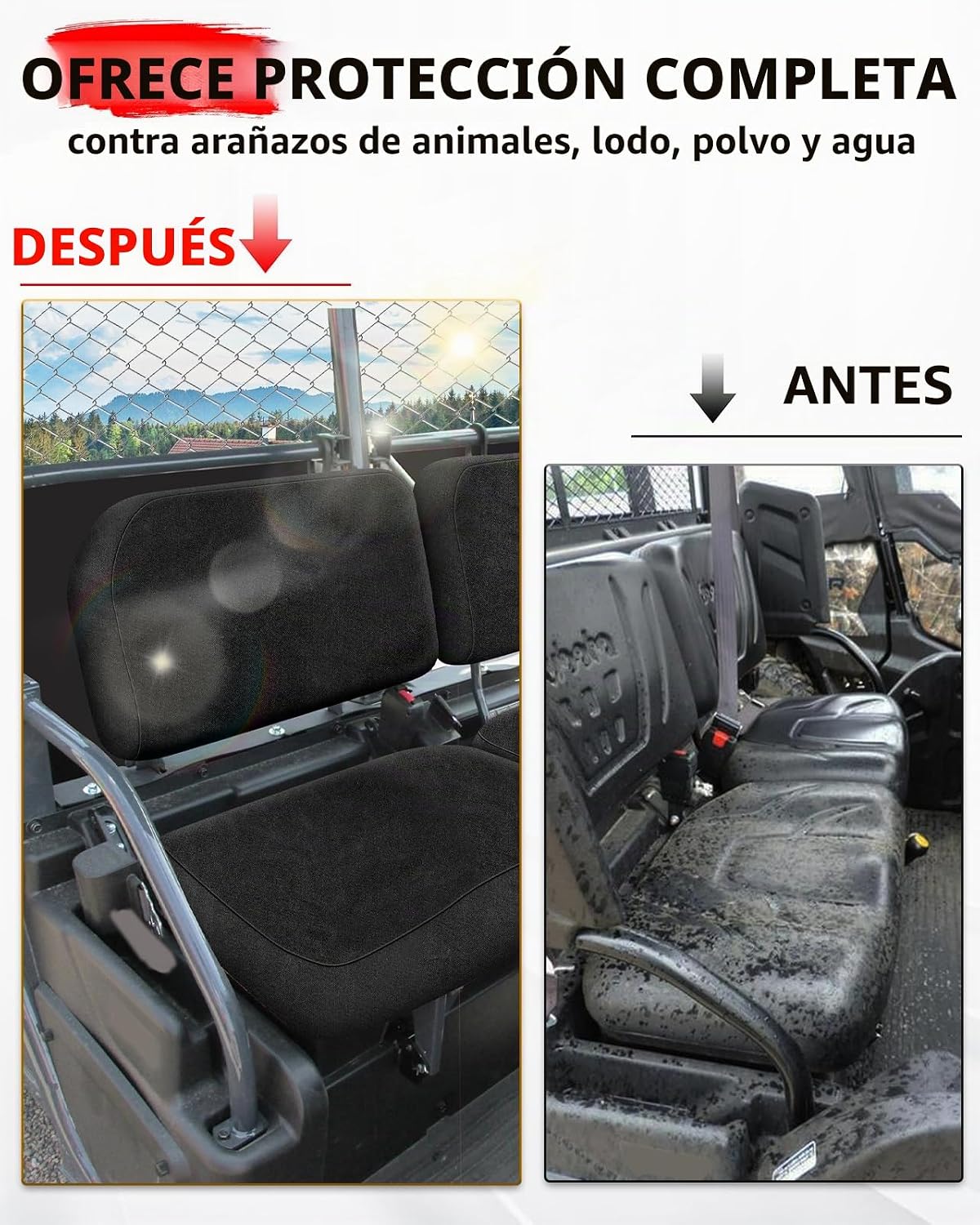 StarknightMT RTV - Fundas de asiento resistentes a los arañazos
