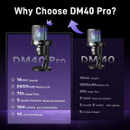 MAONO Micrófono inalámbrico para juegos DM40 Pro USB para PC