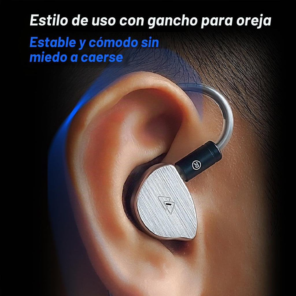 BQEYZ BQ10 12mm Dynamic Wired Earphones, 3.5mm en-Ear Monitor IEM