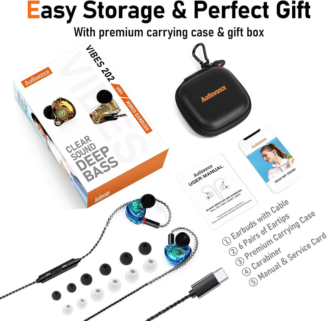 Vibes 202MC USB-C - Auriculares intraurales USBC HiFi para iPhone 1...