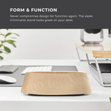 HumanCentric Soporte vertical para laptop en madera de arce, soport...