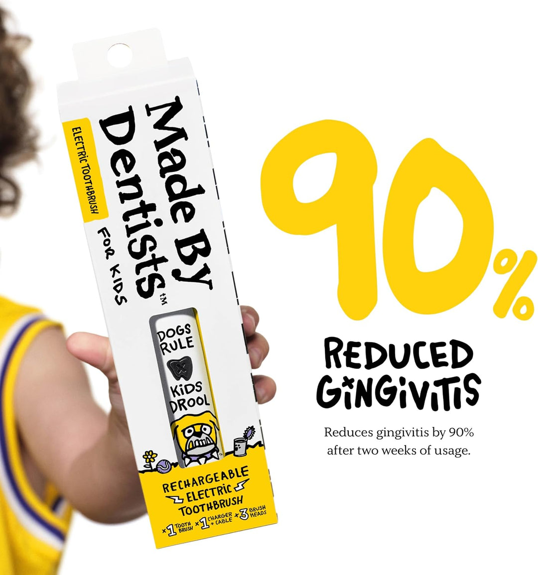 Made by Dentists Cepillo de dientes eléctrico para niños, cepillo d...