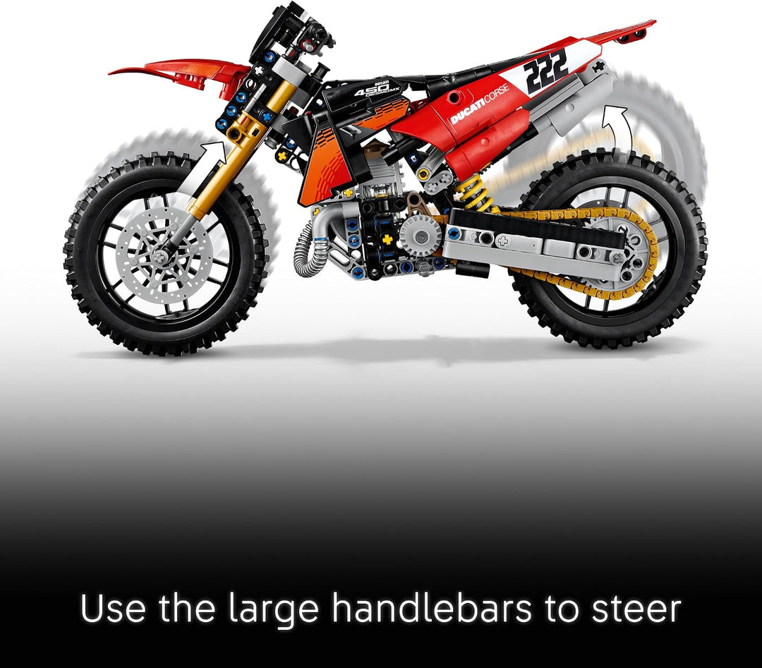 LEGO Technic Moto de fábrica Ducati Desmo450 MX 42238 | Juguetes de...
