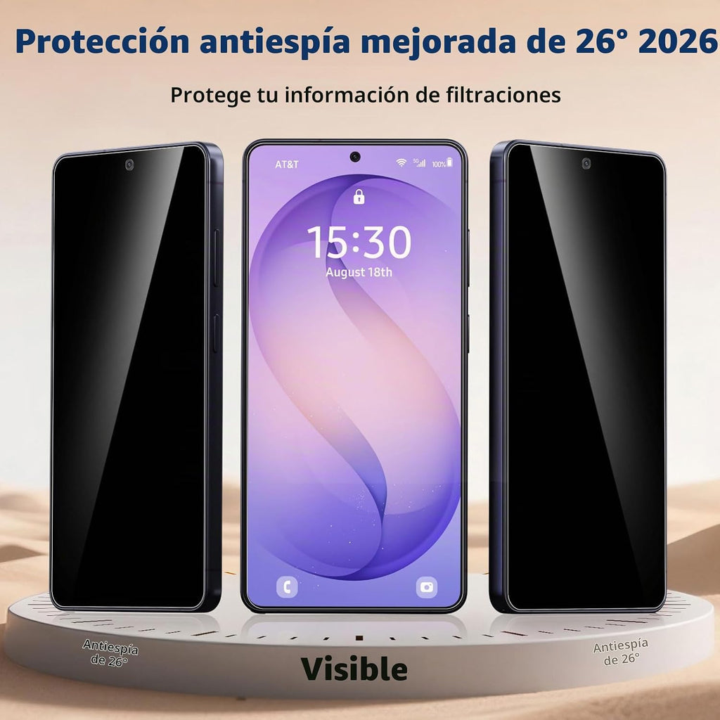 Paquete de 2 protectores de pantalla de privacidad para Samsung