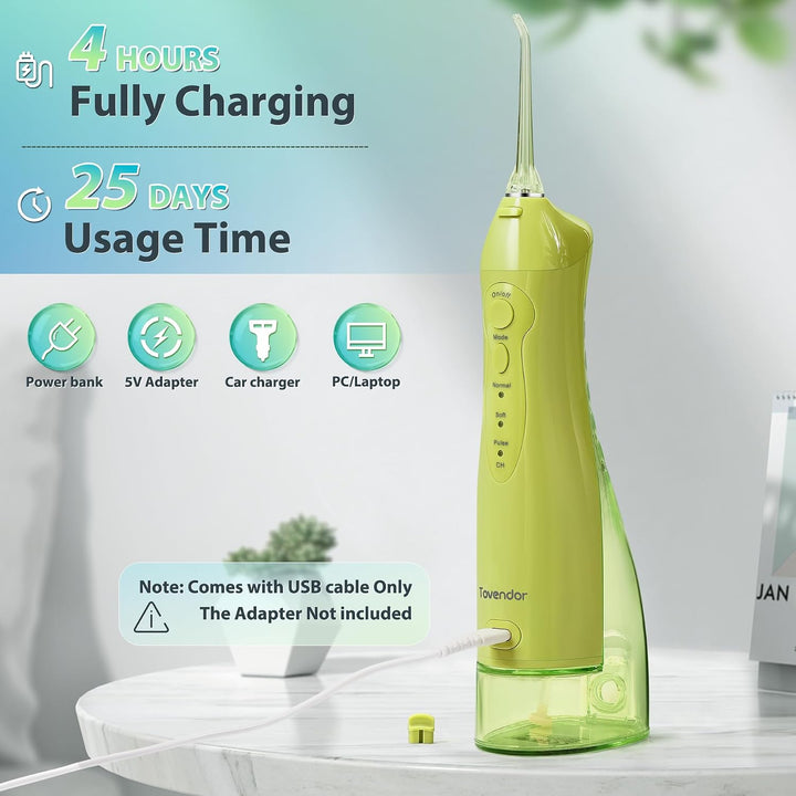 TOVENDOR - Público de dientes de agua eléctrica con hilo dental, ir...