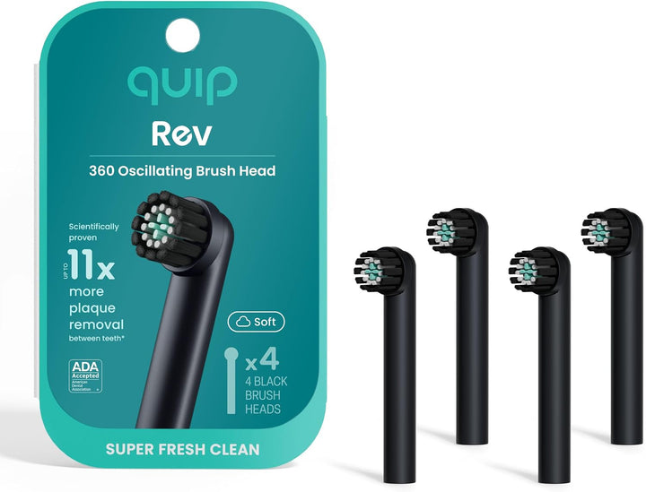 quip Rev - Cabezales de cepillo de dientes eléctricos oscilantes, p...