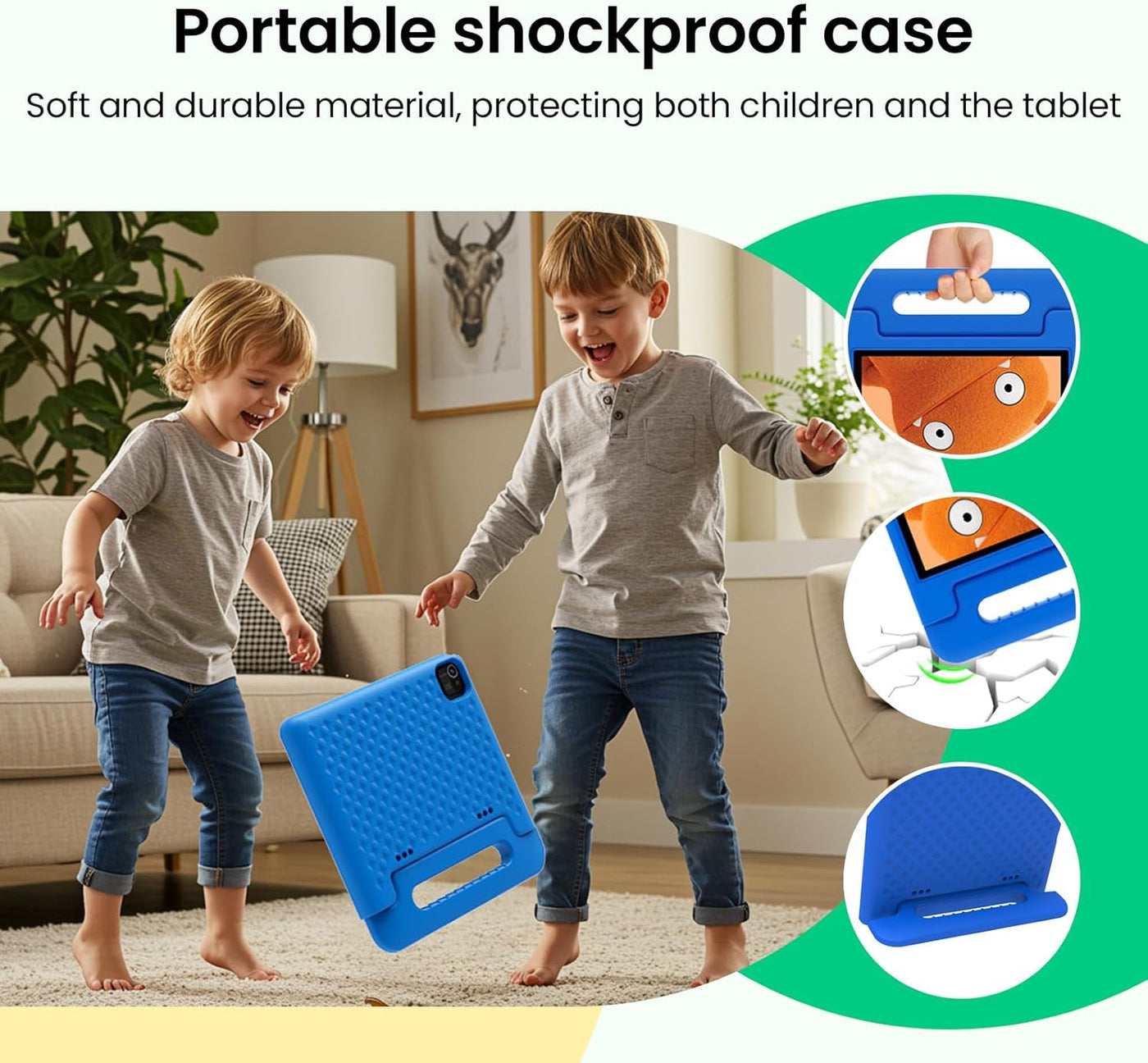 Tablet para niños 2025, tableta Android 15 de 10.1 pulgadas para ni...