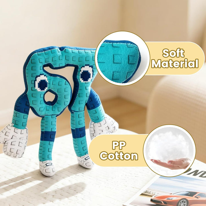 Brainrot 67 Peluche Italian Brainrot Six Seven Peluche Blue Style 10 pulgadas (67 Azul)