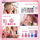 Juegos de maquillaje para niñas de 5 a 8 años, kit de maquillaje de...