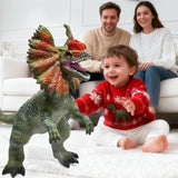 YONGJULE Juguetes grandes de dinosaurios Dilophosaurus de