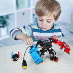 DRZYJ Juego de bloques de construcción, kit de construcción de robot mecánico con controlador de juego clásico, suministros de decoración de fiesta de cumpleaños, regalos para niños y adultos (418