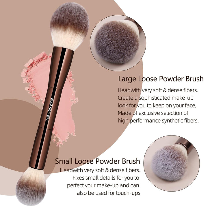 MAANGE 20 piezas de brochas de maquillaje con caja de regalo, broch...
