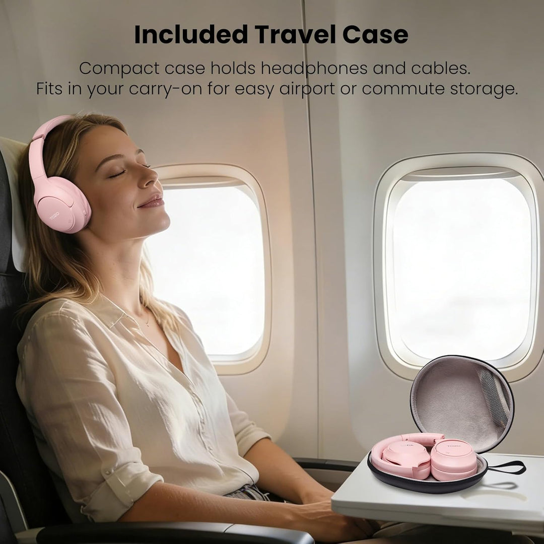 TOZO Auriculares híbridos HT3 con cancelación de ruido, batería de...