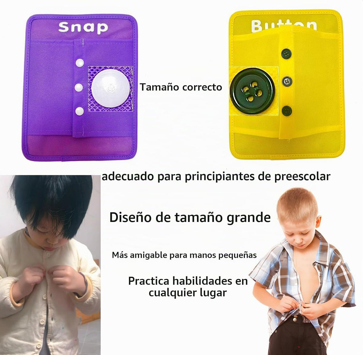 YHZAN Montessori - Marco de vestir para tablero ocupado, habilidades motoras finas para desarrollar actividades de vida práctica para niños pequeños, aprende a vestirse con zapatos, juguete educativo
