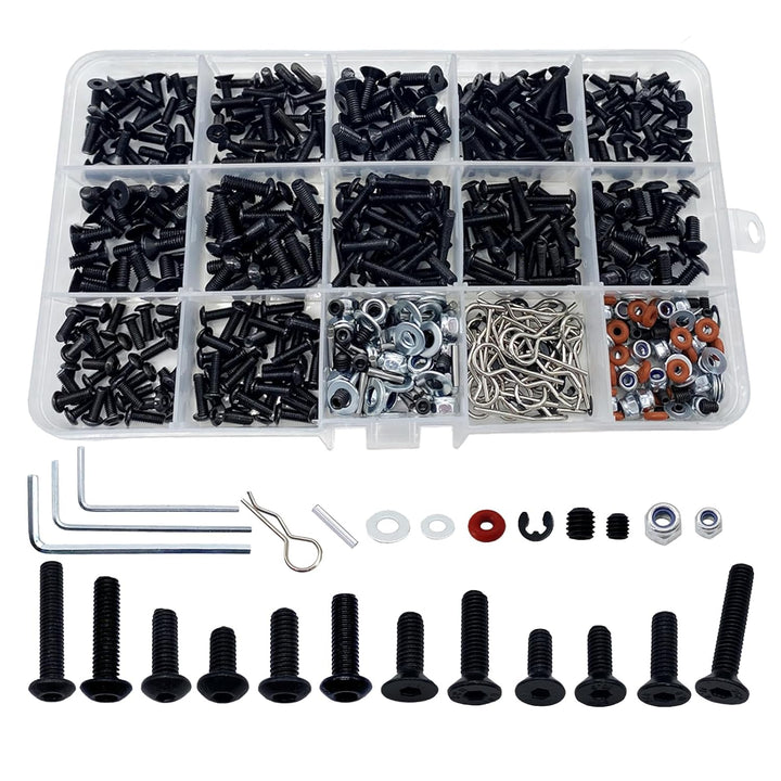 520 piezas de kit de tornillos RC universales conjunto de