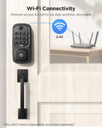 TCL Cerradura inteligente Wi-Fi D1, cerradura de puerta de huellas dactilares, D1-huella dactilar