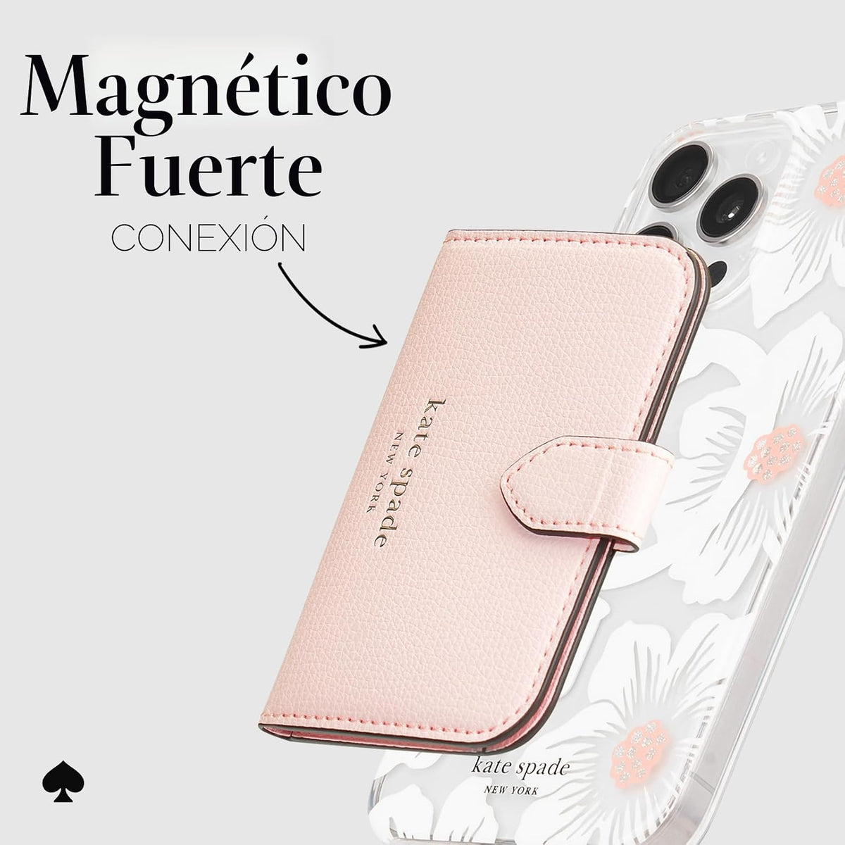 Case-Mate Kate Spade New York Morgan - Cartera magnética para teléfono