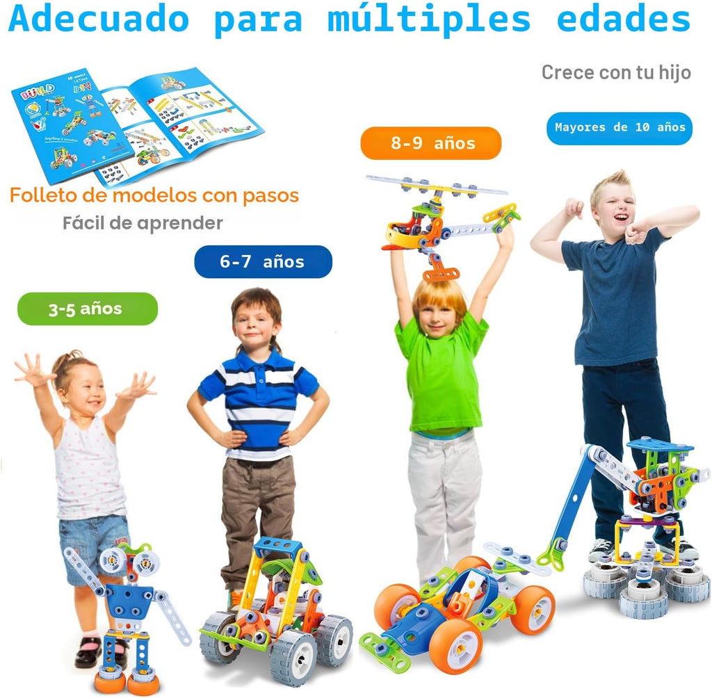 Juguetes STEM 10 en 1 para niños y niñas de 4, 5, 6, 7, 8+ años, regalos de