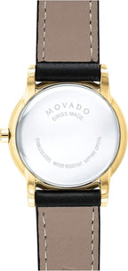 Reloj Movado Museum Classic para Mujer - Movimiento de Cuarzo Suizo, Correa de Piel de Ternero - Resistencia al Agua 3 ATM - Reloj de Moda de Lujo para Ella - 28 mm