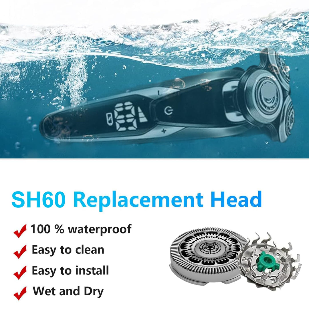 SH60 - Cabezales de repuesto compatibles con Philips Norelco Series...