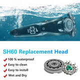 SH60 - Cabezales de repuesto compatibles con Philips Norelco Series...