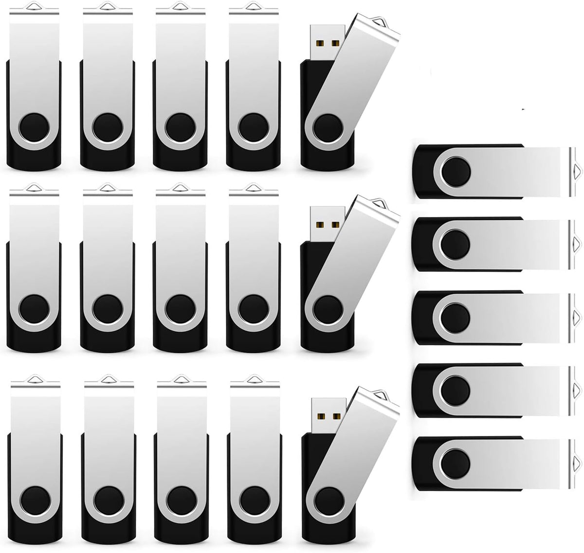 Unidad flash USB de 2 GB, paquete de 20 unidades flash USB 2.0 a gr...