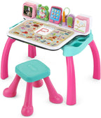 VTech - Escritorio de actividades Deluxe para explorar y escribir (embalaje sin frustraciones), color rosa